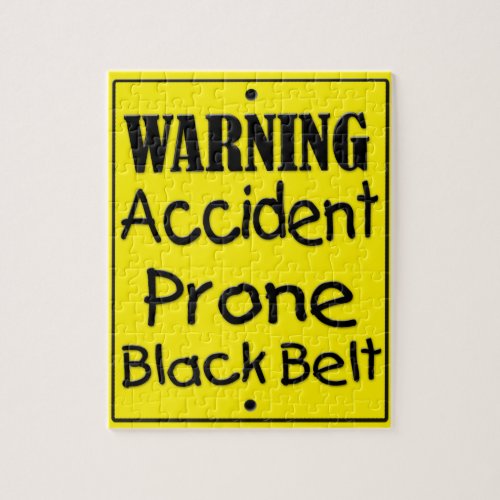 Accident Prone Black Belt Jigsaw Puzzle