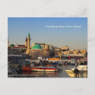 Acco Harbor Postcard