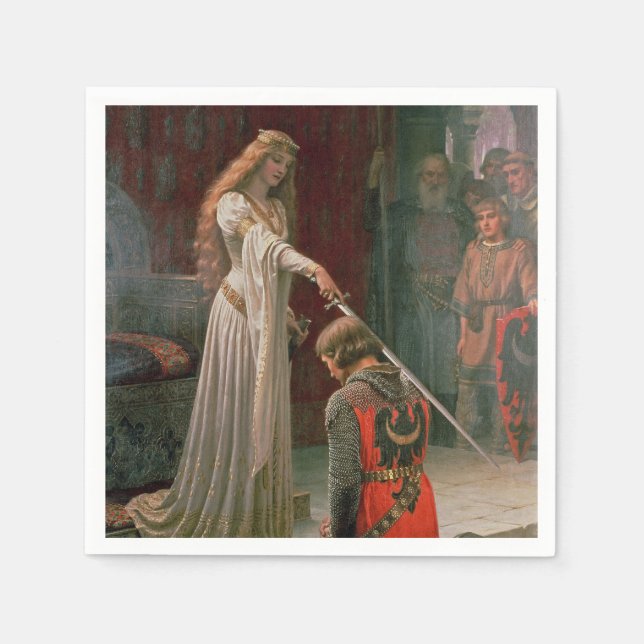 Accolade (by Edmond Blair Leighton) Napkins (Front)