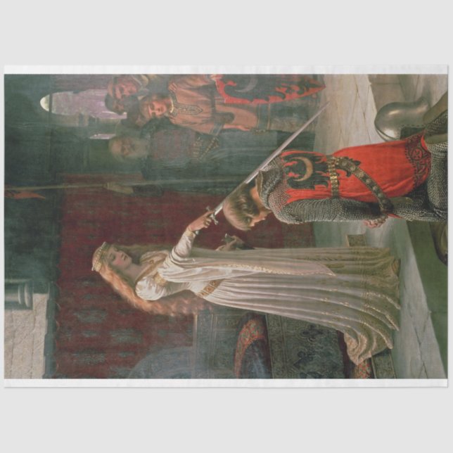 Accolade (by Edmond Blair Leighton) Tissue Paper (Front)