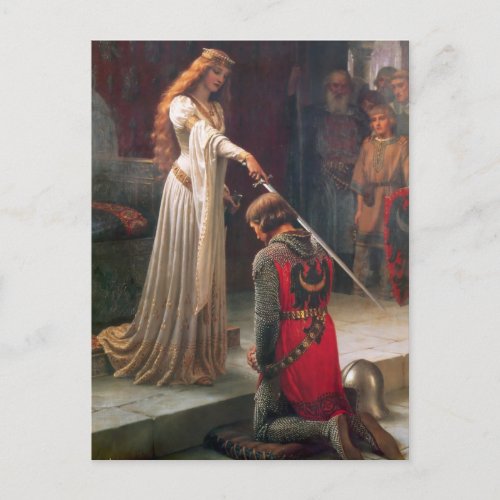 Accolade by Edmund Blair Leighton Postcard