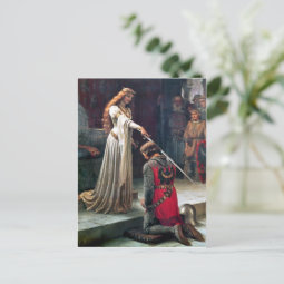 Mittelalterlichen Regency Britischen Edmund Blair Leighton Accolade Figur Berühm