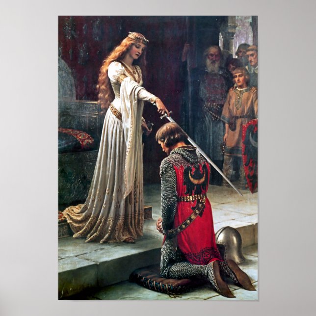 Accolade by Edmund Blair Leighton Poster (Front)