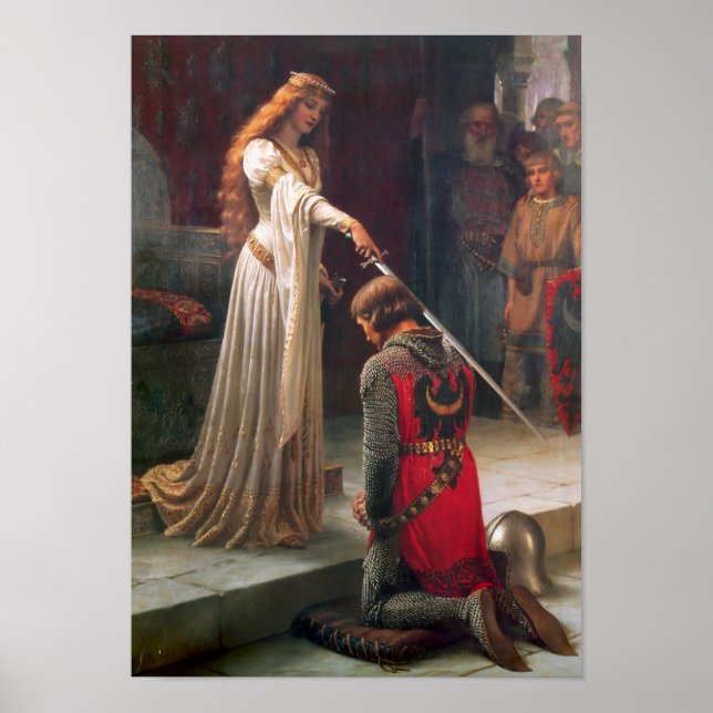 Accolade by Edmund Blair Leighton Poster (Front)