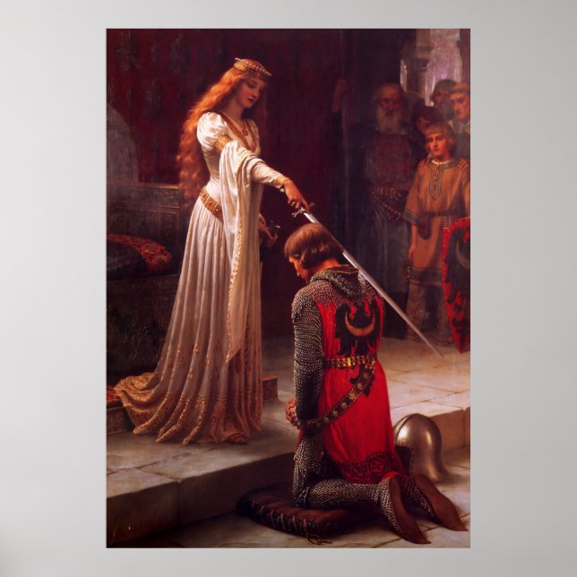 Accolade by Edmund Blair Leighton Poster (Front)