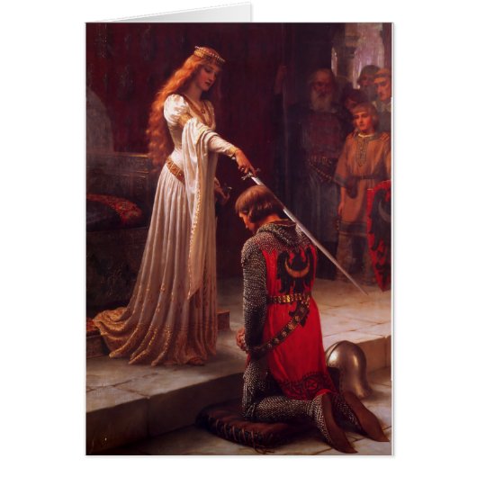 Accolade - Edmund Blair Leighton (1901) Cards (Front)