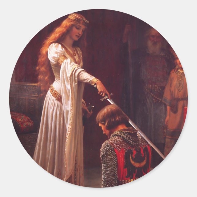 Accolade - The Knight Classic Round Sticker (Front)