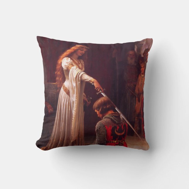 Accolade - The Knight Throw Pillow (Front)