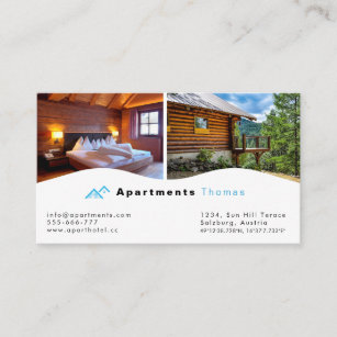 Accommodation, Hotel & Resort Business Card