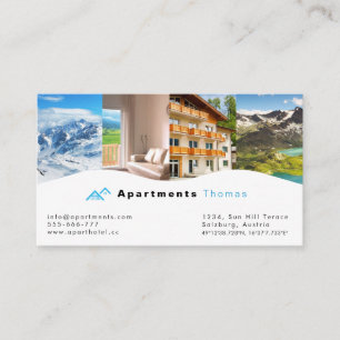 Accommodation, Hotel & Resort Business Card