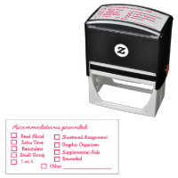 Accommodations Provided Checklist Stamp Teacher Zazzle