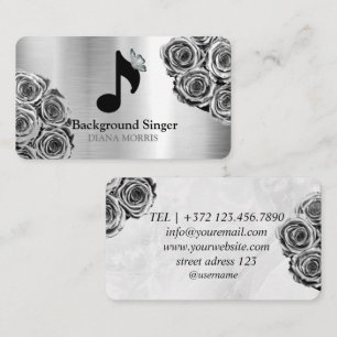Accompanist Band Director Background Singer Business Card