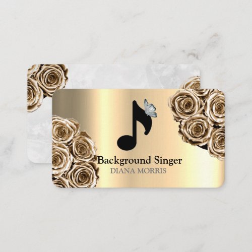 Accompanist Band Director Background Singer Business Card