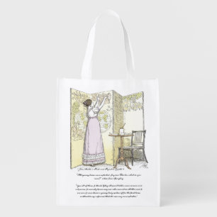 Accomplished Ladies, Jane Austen Pride & Prejudice Grocery Bag