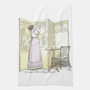 Accomplished Ladies, Jane Austen Pride & Prejudice Kitchen Towel