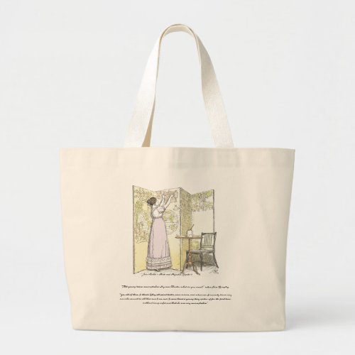 Accomplished Ladies Jane Austen Pride  Prejudice Large Tote Bag