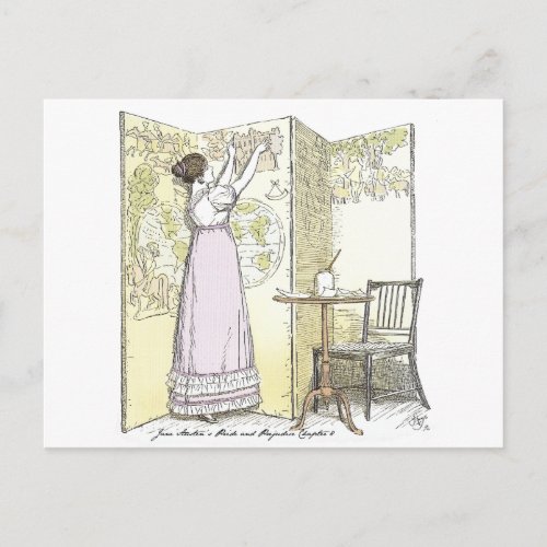 Accomplished Ladies Jane Austen Pride  Prejudice Postcard