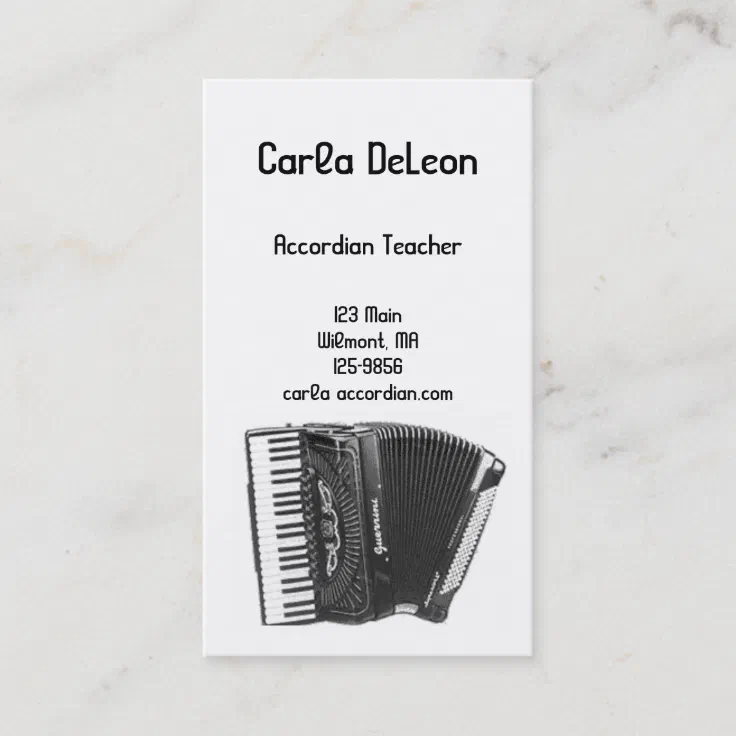 Accordian Business Card Zazzle