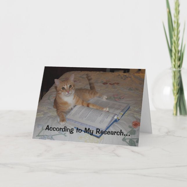 According to My Research... Card (Front)
