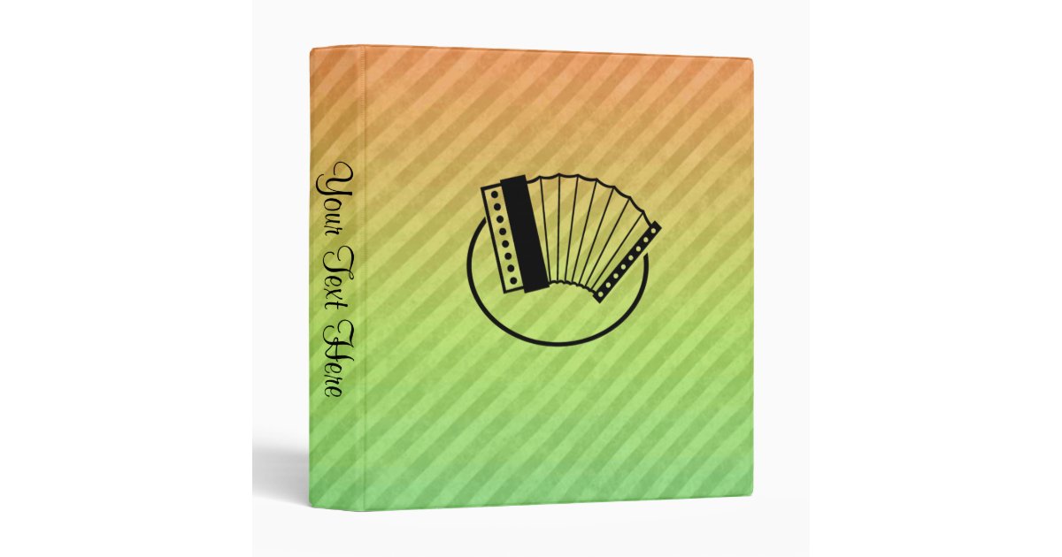 Accordion 3 Ring Binder Zazzle