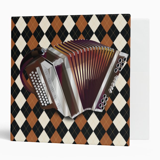 Accordion 3 Ring Binder (Front/Inside)