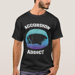Accordion Addict Vintage Retro Air Accordion T-Shirt