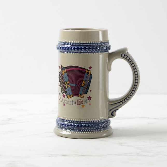 Accordion Beer Stein (Right)