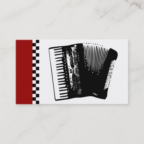 accordion business card