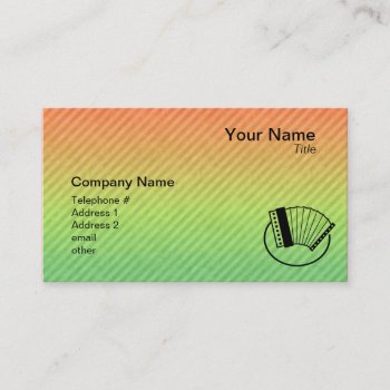 Accordion Business Card by MusicPlanet at Zazzle