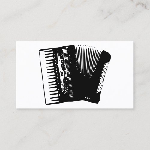 accordion. business card template