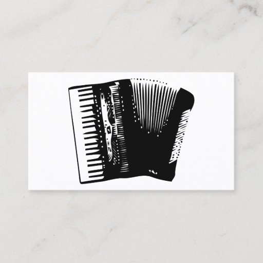 Customizable accordion. business card template