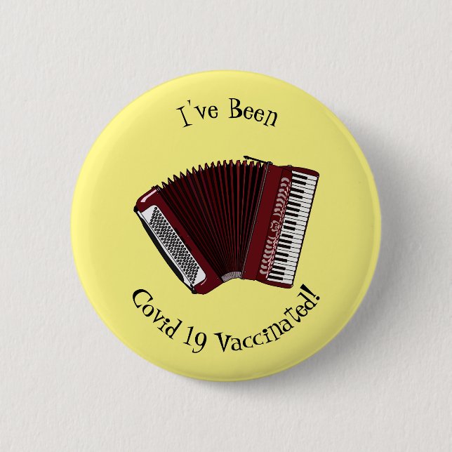 Accordion cartoon illustration button (Front)