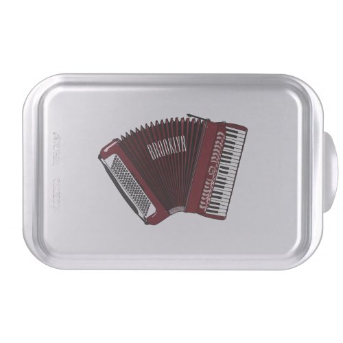 Accordion cartoon illustration cake pan