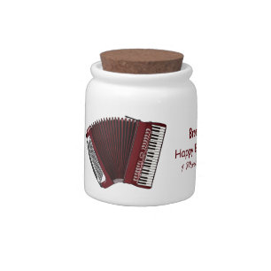 Accordion cartoon illustration candy jar