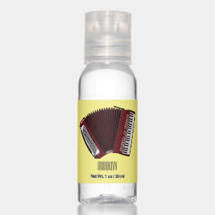 Accordion cartoon illustration hand sanitizer