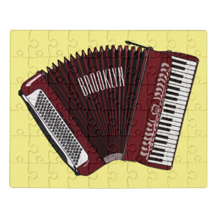 Accordion cartoon illustration jigsaw puzzle
