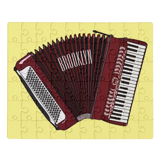Accordion cartoon illustration jigsaw puzzle (Puzzle Horizontal)