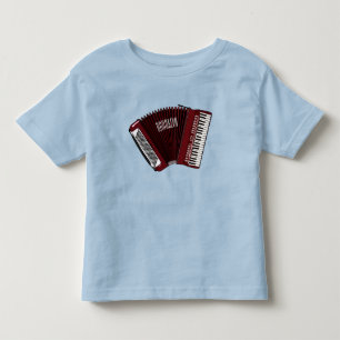 Accordion cartoon illustration toddler t-shirt