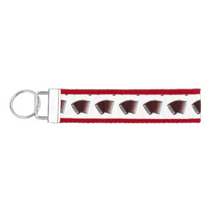 Accordion cartoon illustration wrist keychain
