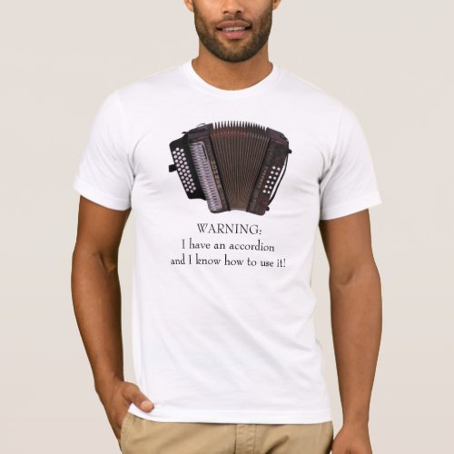 Accordion Caution T_Shirt