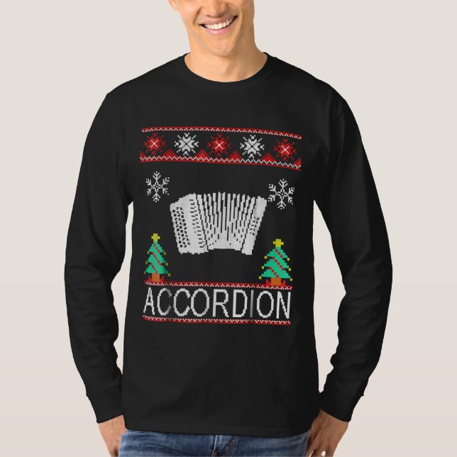 Accordion Christmas T-Shirt (Front)