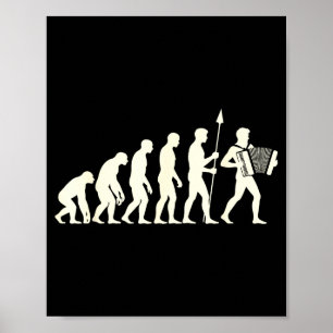 Accordion Design For Men Women Accordionist Accord Poster
