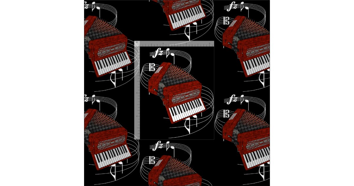 Accordion Fabric Dark Zazzle