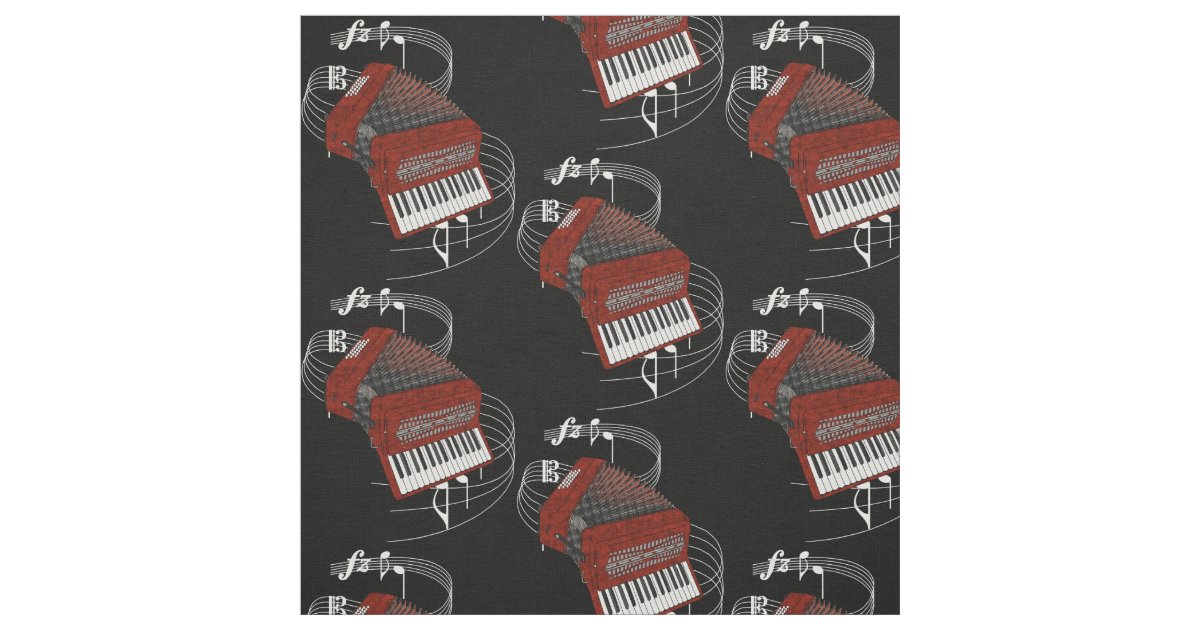 Accordion Fabric Dark Zazzle
