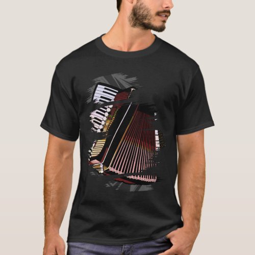 Accordion Folk music Accordionist T_Shirt