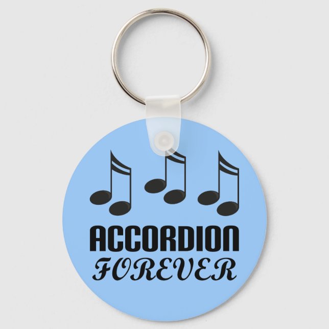 Accordion Forever Music Gift Keychain (Front)