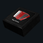 Accordion: "Happy Birthday" The Red Accordion Jewelry Box<br><div class="desc">Red accordion on black background birthday gift box.  MY ORIGINAL ARTWORK at Zazzle.com/virginia5050*,  BIRTHDAY GIFT STORE at Zazzle.com/BirthdayGiftStore*,  and INTERNATIONAL GIFTS at Zazzle.com/InternationalGifts*</div>