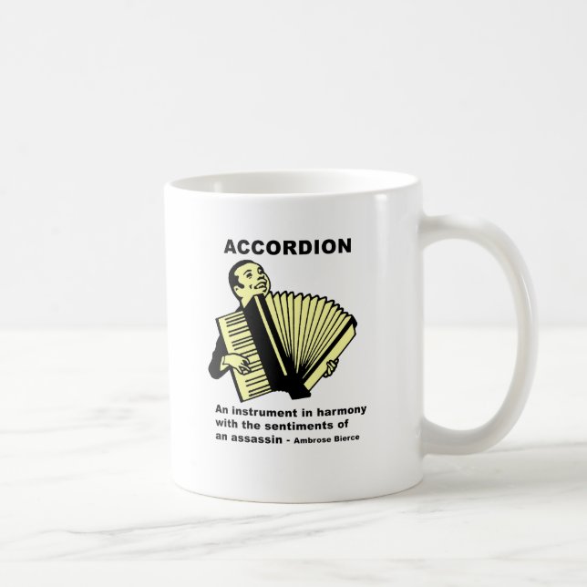 Accordion (humorously defined) coffee mug (Right)