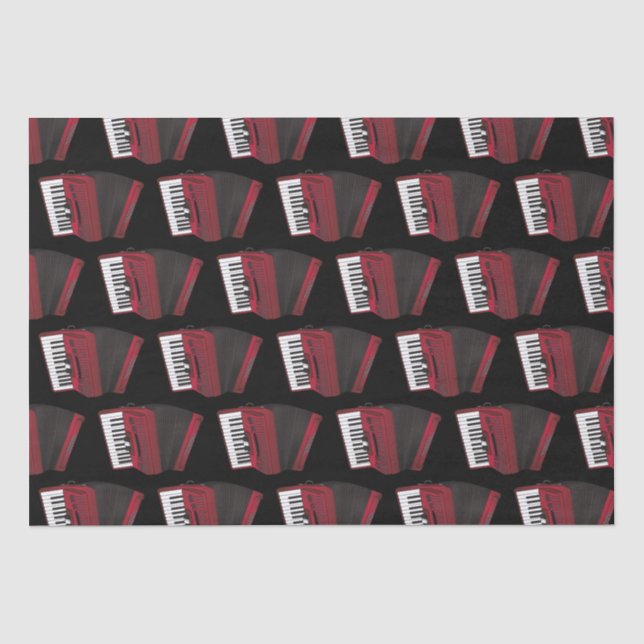 Accordion Instrument Musician Music Teacher Tissue Paper (Front)