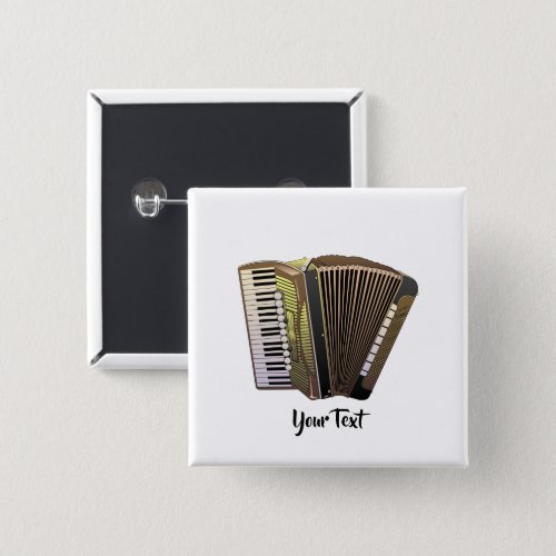 Accordion  Music Instrument Personalized Button